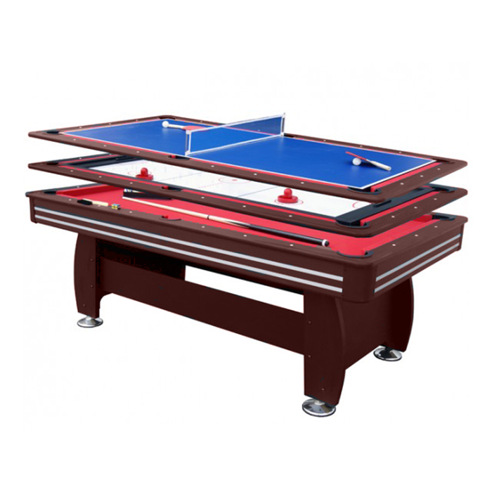 Walker and Simpson 7ft Gamesmaster 3 in 1 Deluxe in Mahogany