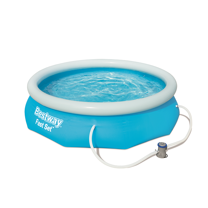 BestWay 10ft x 30inch Fast Set™ Above Ground Swimming Pool With Filter