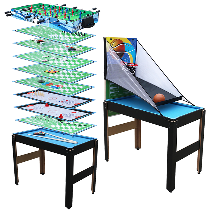 Walker & Simpson 14 in 1 Multi Games Table with Pool Table Football & Table Tennis - Image 2