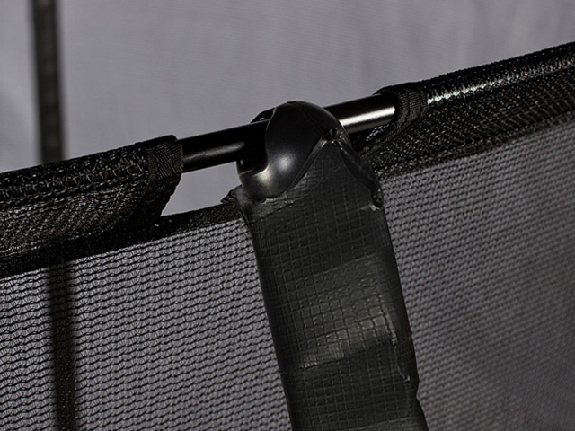 Air League 12ft Powder Coated Trampoline with Enclosure Black - Image 2