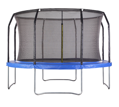 Air League 12ft Powder Coated Trampoline with Enclosure Blue
