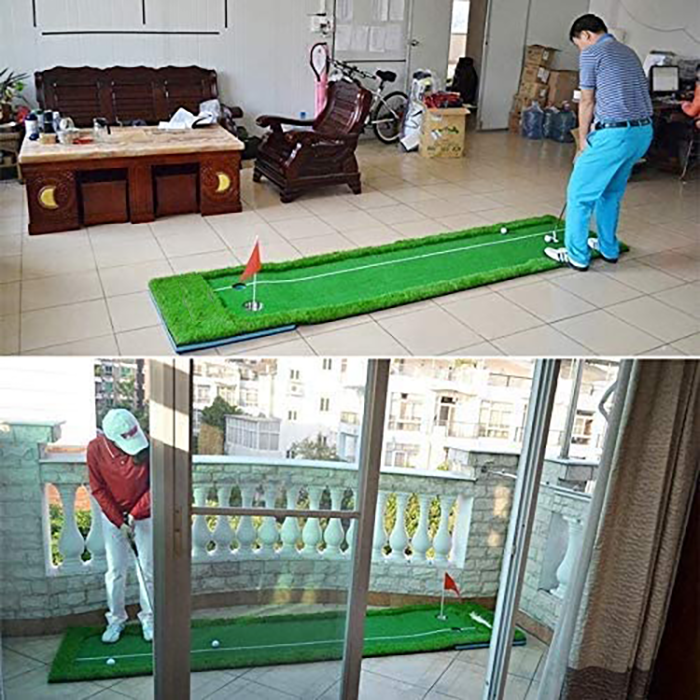 Hilllman PGM Golf Artificial Turf Two Hole Putting Green - Image 10