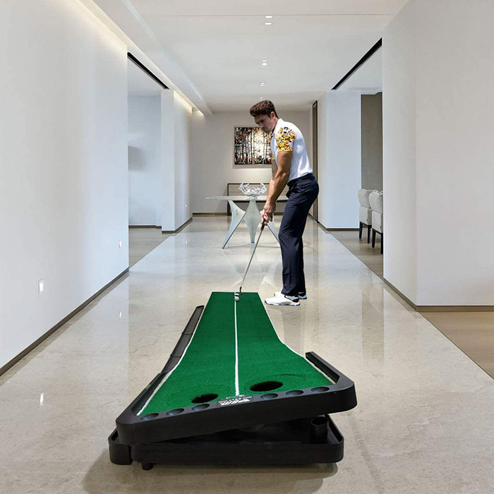Hillman PGM 3m Adjustable Slope Golf Putting Trainer with Auto Ball Return - Image 2