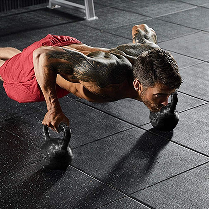 Ironman Pro 8kg Cast Iron Kettlebell