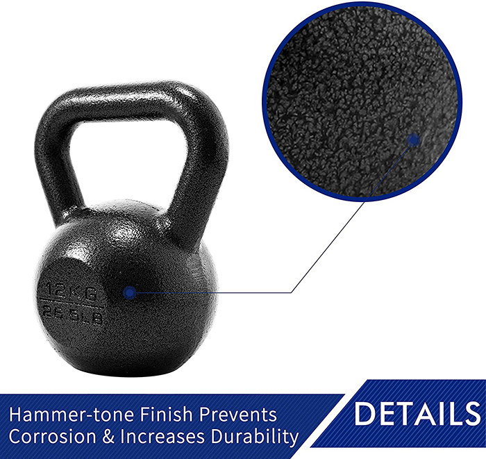 Ironman Pro 8kg Cast Iron Kettlebell