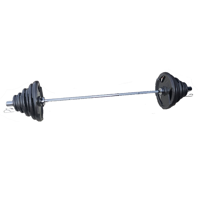 Ironman 110kg Olympic Tri-grip Hammerton Weight Set with 2.2m Olympic Weight Bar