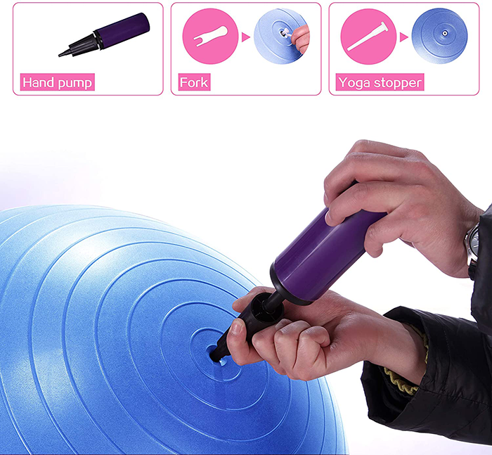 PROIRON 55cm Anti-Burst Blue Swiss Yoga Exercise Ball