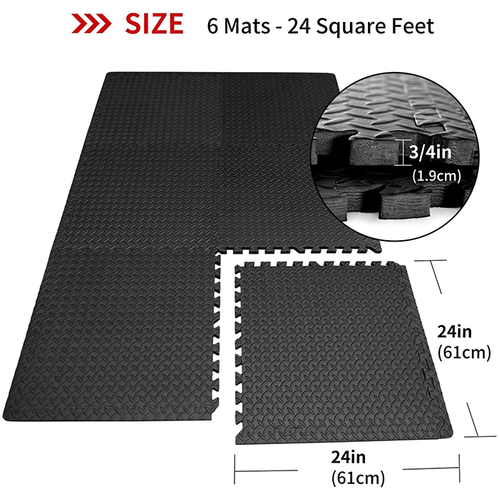 PROIRON Interlocking Floor Protection Mats