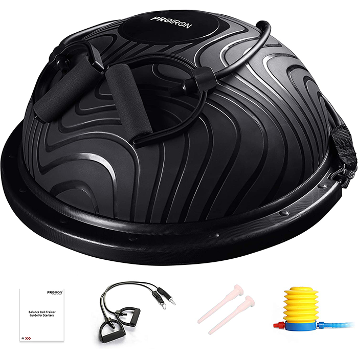 PROIRON Balance Trainer Black with Resistance Bands & Pump
