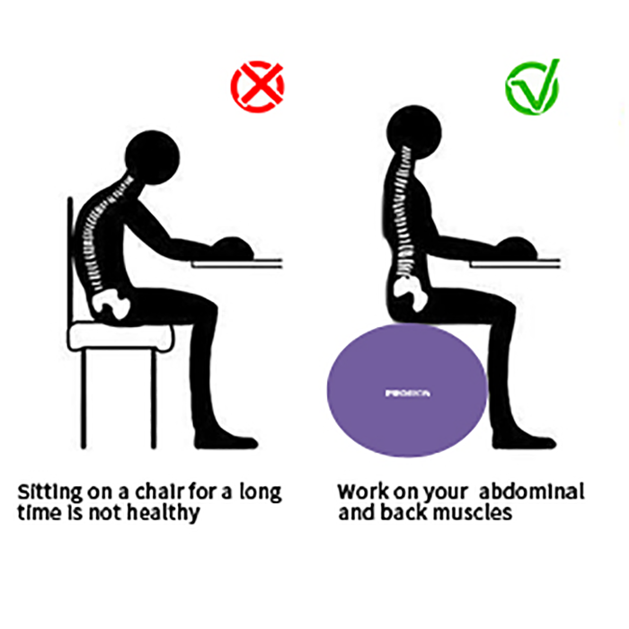 PROIRON 65cm Anti-Burst Red Swiss Yoga Exercise Ball