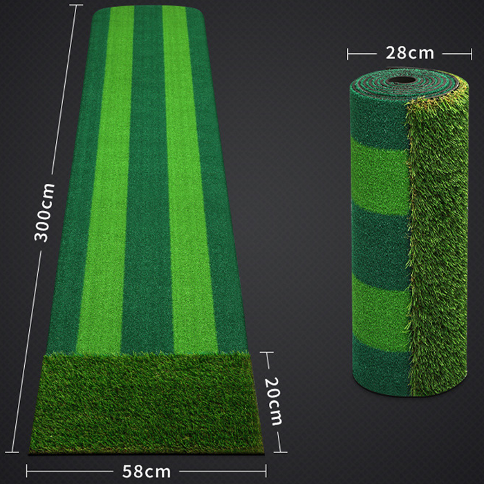 Hilllman PGM Two-Tone Artificial Turf Golf Putting Green