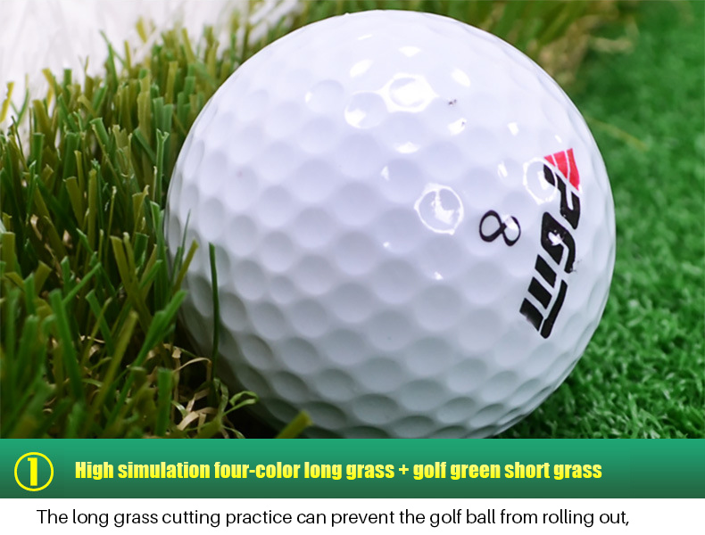 Hilllman PGM Golf Artificial Turf Three Hole Putting Green 1m x 3m