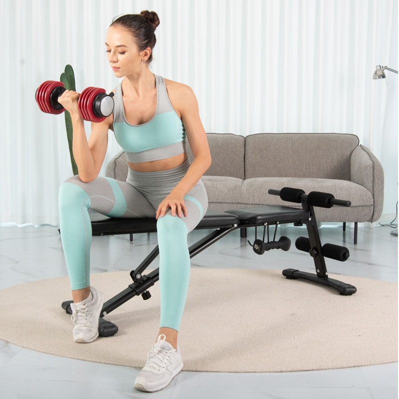 BodyTrain Adjustable Squat & Bench Press Rack with Foldable Adjustable Weight Bench Package