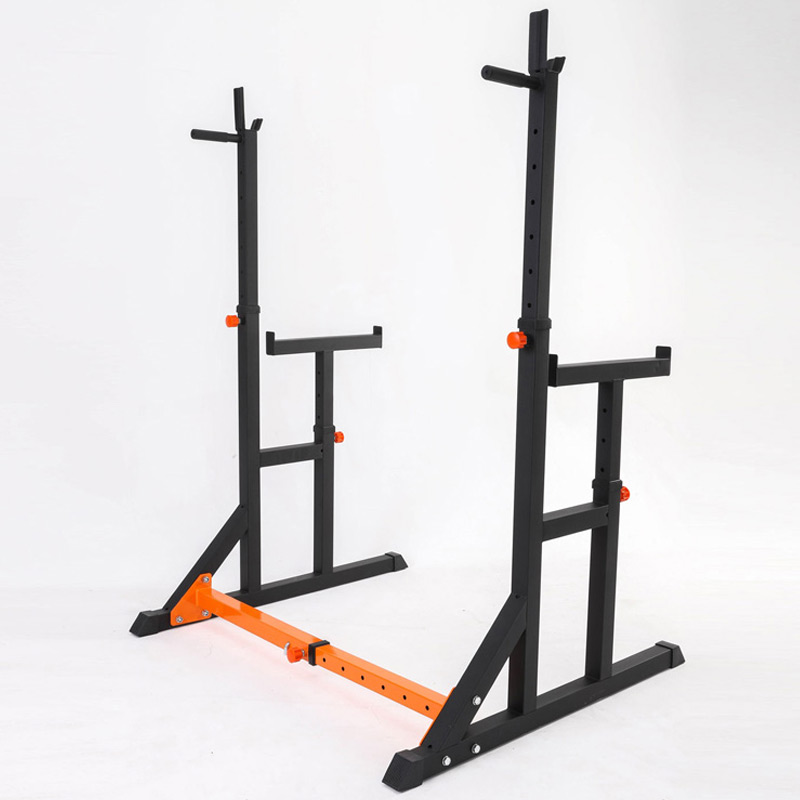 BodyTrain Adjustable Squat & Bench Press Rack with Foldable Adjustable Weight Bench Package
