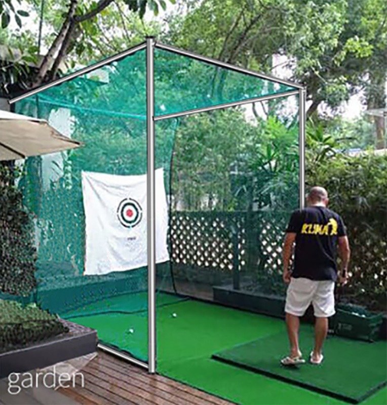 Hillman PGM 3m Semi-Commercial Golf Practice Cage and 1.25m Practice Mat Package