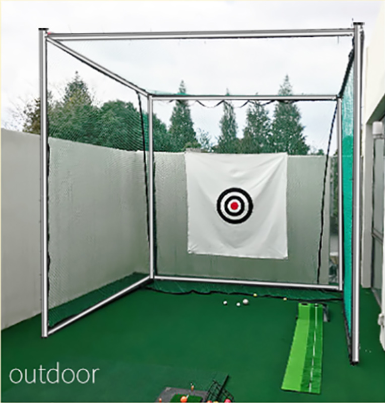 Hillman PGM 3m Semi-Commercial Golf Practice Cage and 1.25m Practice Mat Package