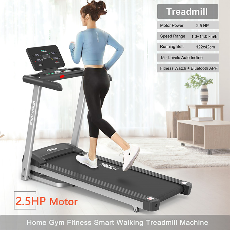BodyTrain S9C Motorised Folding Bluetooth Treadmill