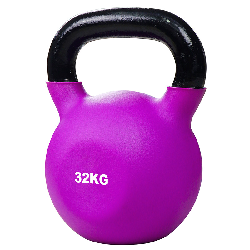 IronMan 10 Coated Kettlebells & Two-Tier Kettlebell Storage Rack Set|4kg – 32kg Neoprene Coated Kettlebells