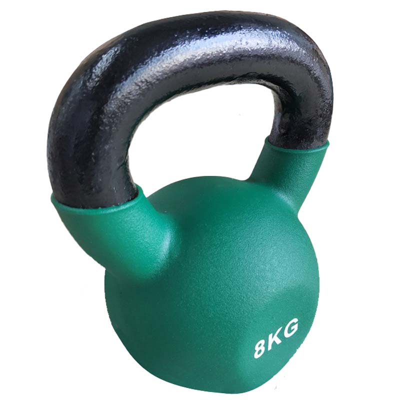 IronMan 10 Coated Kettlebells & Two-Tier Kettlebell Storage Rack Set|4kg – 32kg Neoprene Coated Kettlebells