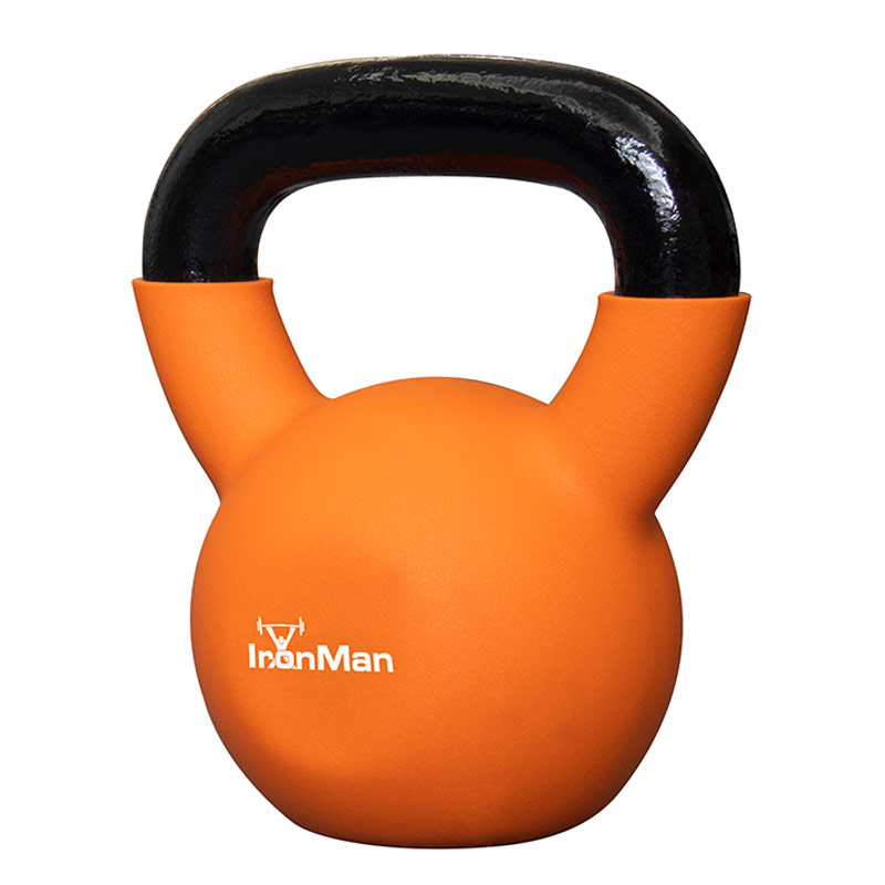 Ironman 12kg Cast Iron Coated Kettlebell - Image 2