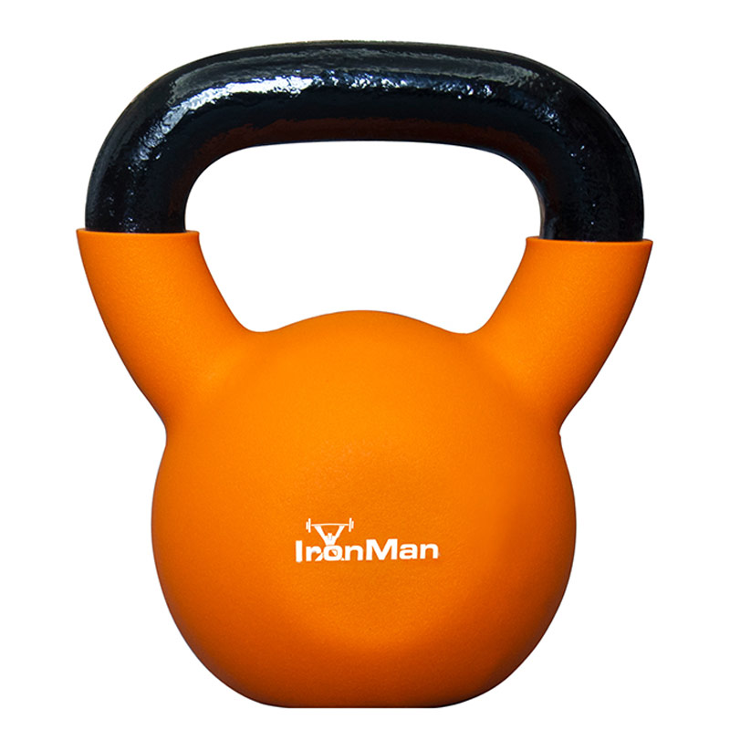 Ironman 12kg Cast Iron Coated Kettlebell - Image 3