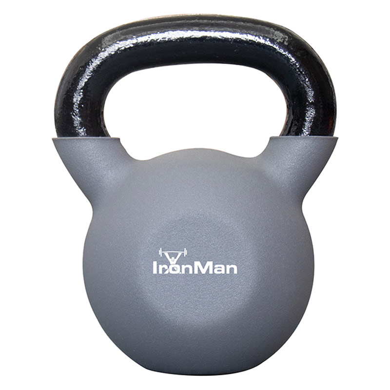 Ironman 16kg Cast Iron Coated Kettlebell - Image 3