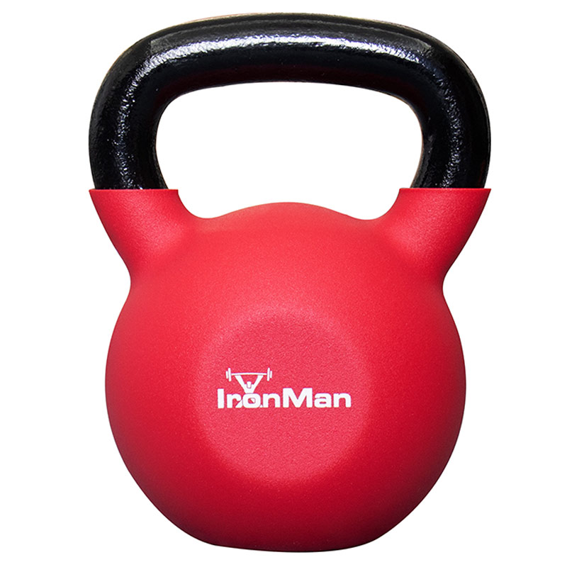 Ironman 24kg Cast Iron Coated Kettlebell - Image 3