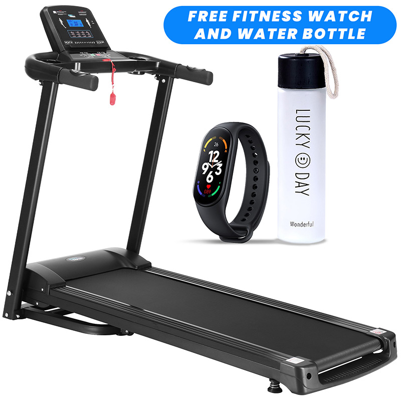 BodyTrain A7 Jet GT Folding Motorised Treadmill Free Fitness Watch & Water Bottle