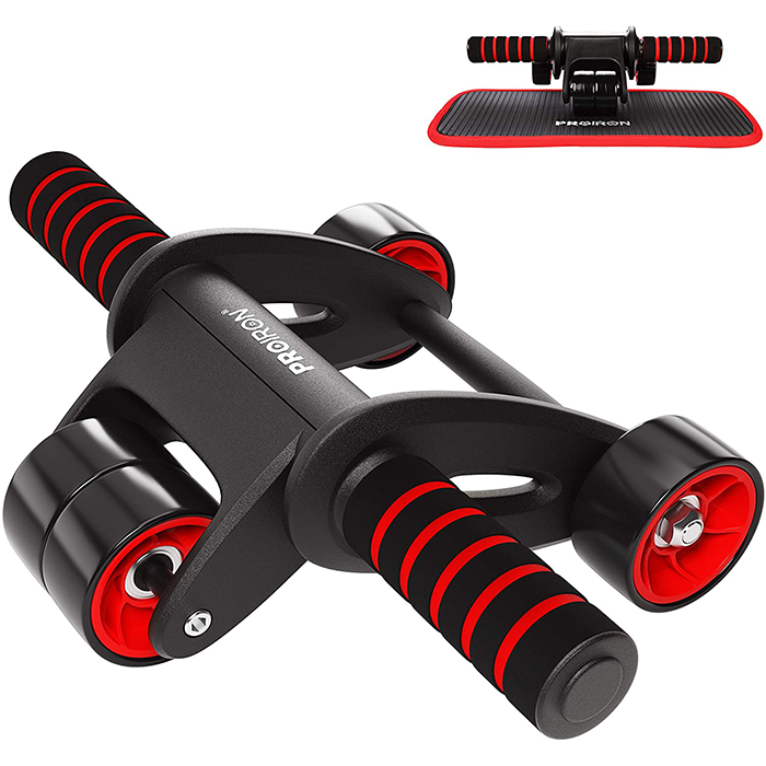 PROIRON Ab Roller Wheel with FREE Extra Thick Knee Pad Mat