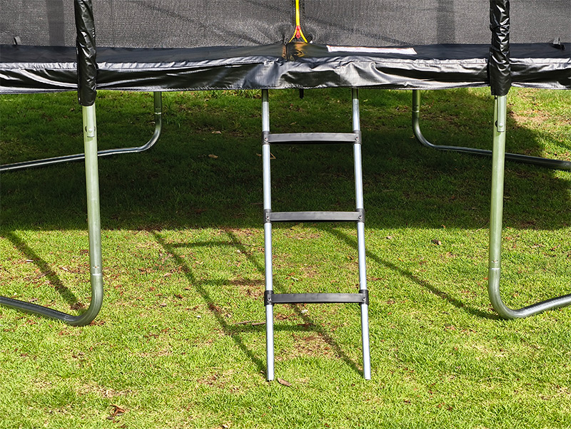 Big Air Bounce 7x 9ft Rectangular Trampoline with Safety Enclosure Black FREE Ladder & Basketball Game - Image 8