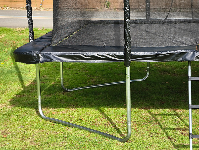 Big Air Bounce 7x 9ft Rectangular Trampoline with Safety Enclosure Black FREE Ladder & Basketball Game - Image 7