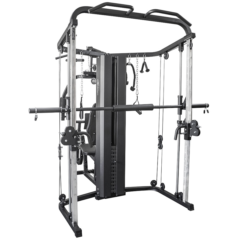 IronMan Deluxe Home Multi Gym with Smith Machine and Cables - 65kg Weight Stack - Image 3