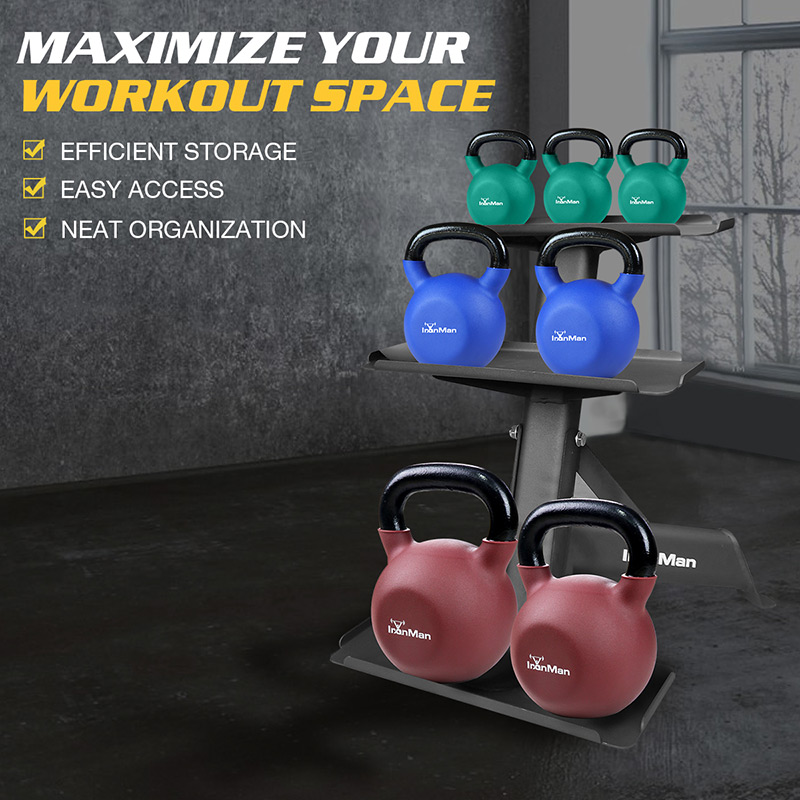 IronMan Three-Tier Kettlebell Storage Rack - Image 9