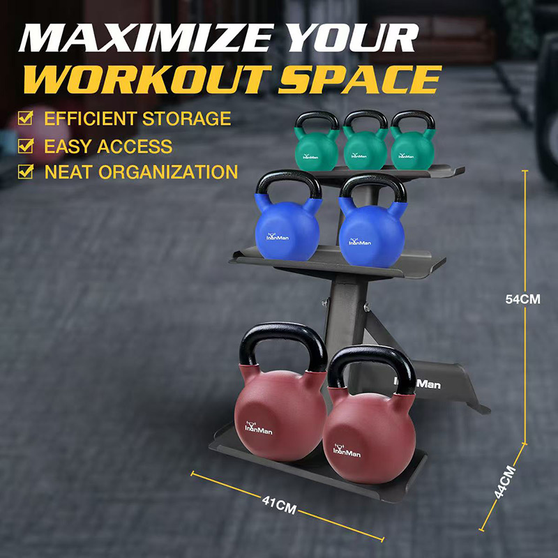IronMan Three-Tier Kettlebell Storage Rack - Image 6