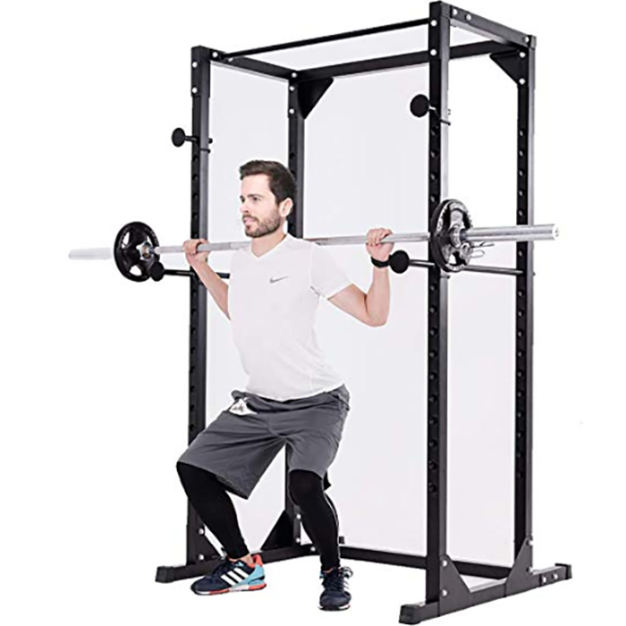 BodyTrain Heavy Duty Adjustable Power Rack Weight Lifting Cage & Pull Up Bar - Image 5