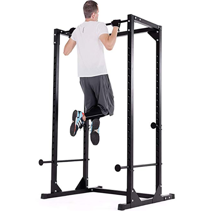 BodyTrain Heavy Duty Adjustable Power Rack Weight Lifting Cage & Pull Up Bar - Image 7