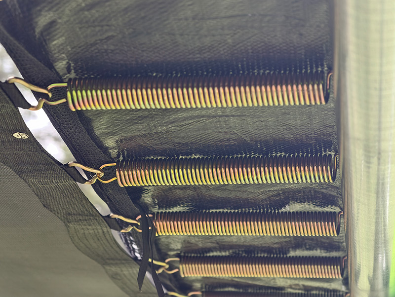 Big Air Bounce 8x12ft Rectangular Trampoline with Safety Enclosure Blue FREE Ladder & Basketball Game - Image 18