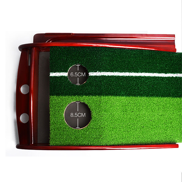 Hillman PGM Pine Wood 3.5m Golf Putting Trainer with Auto Ball Return - Image 5