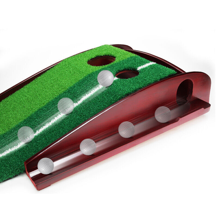 Hillman PGM Pine Wood 3.5m Golf Putting Trainer with Auto Ball Return - Image 4