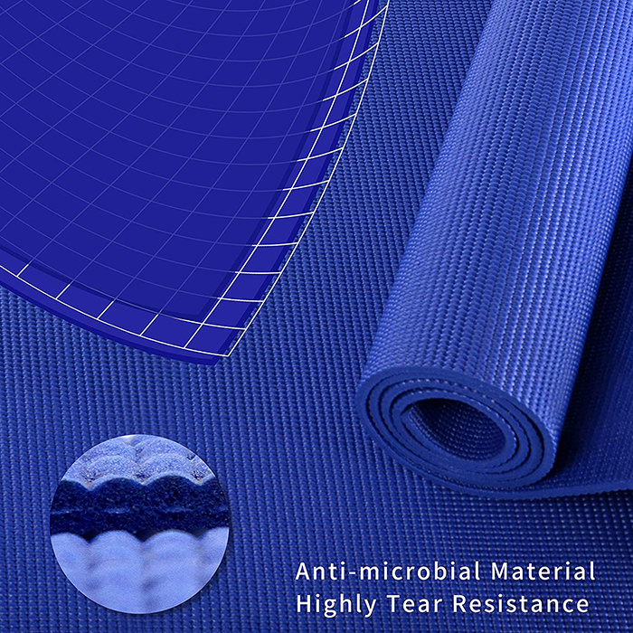 PROIRON Blue Yoga Mat with Free Carry Bag - Image 6